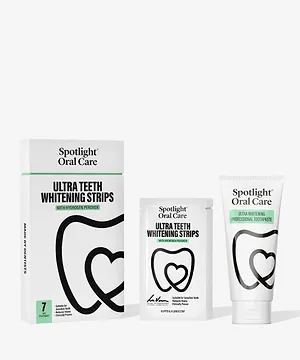 spotlightoralcare Ultra Teeth Whitening Strips 7 Days + Whitening Toothpaste