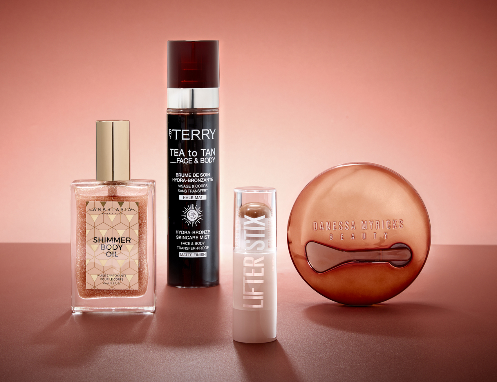 Beauty products lineup