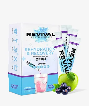 Revival Shots Rehydration & Recovery ZERO Electrolyte Drink Apple Blackcurrant