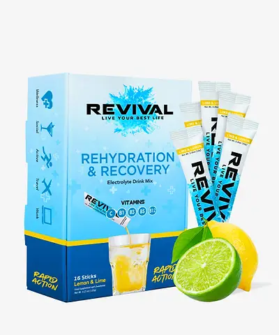 Revival Shots - Rehydration & Recovery Electrolyte Drink Lemon & Lime