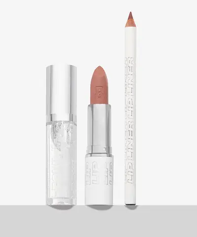 By BEAUTY BAY - Matte Lipstick, Liner + Plumping Gloss Trio