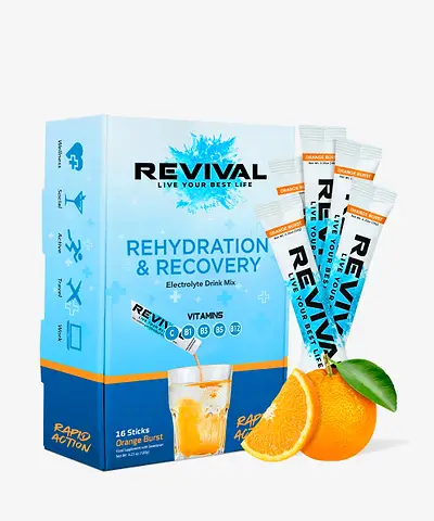 Revival Shots - Rehydration & Recovery Electrolyte Drink Orange Burst