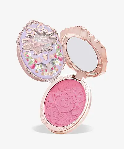 Flower Knows - Violet Strawberry Rococo Embossed Blush