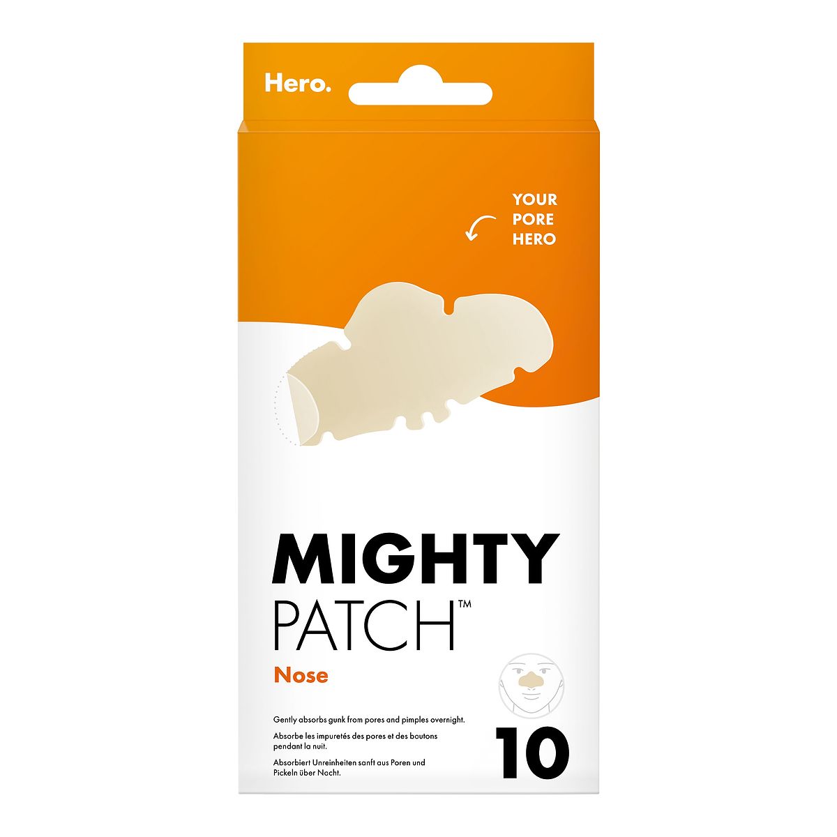Hero Mighty Patch Nose Spot Patches, 10 Hydrocolloid Acne Patches