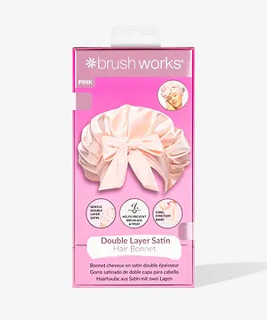 Brushworks Double Layer Satin Hair Bonnet