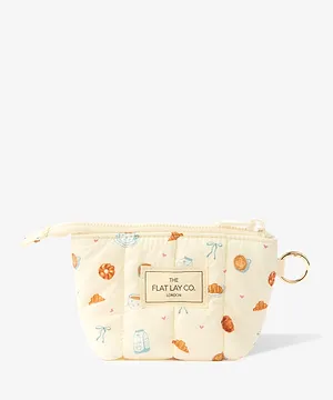 theflatlayco Mini Keyring Pouch Patisserie