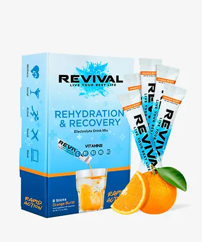 Revival Shots - Rehydration & Recovery Electrolyte Drink Orange Burst
