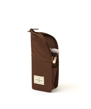 theflatlayco Standing Makeup Brush Case - Espresso