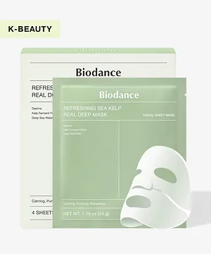 Biodance Refreshing Sea Kelp Real Deep Mask x4