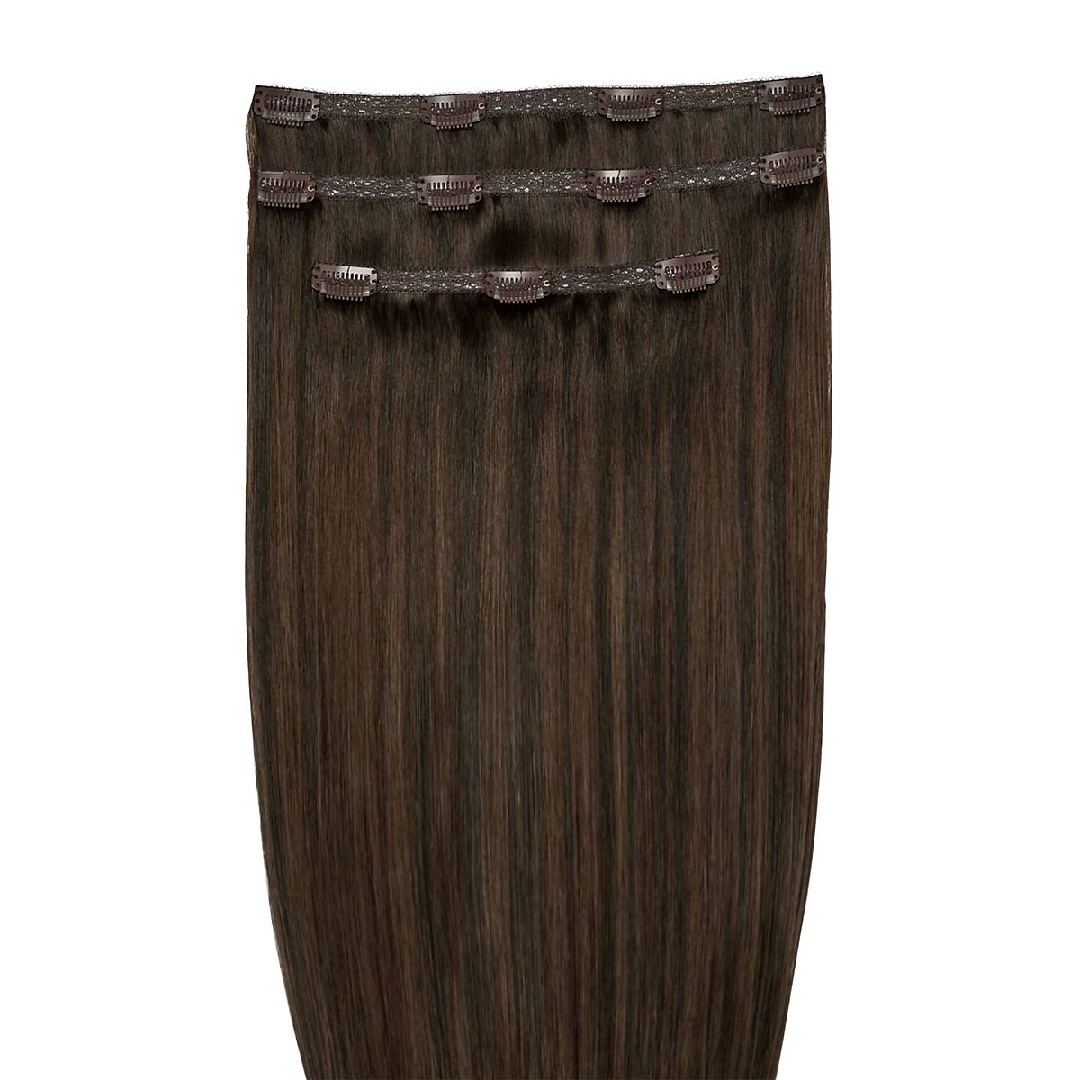 Beauty Works 18" Deluxe Remy Instant Clip-In Hair Extensions Roast Chesnut