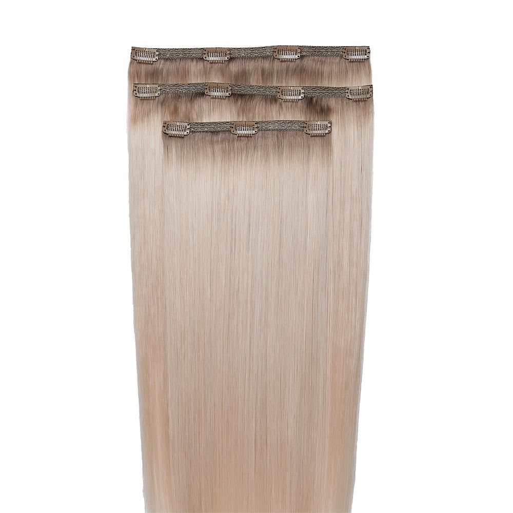 Beauty Works 18” Molly-Mae Deluxe Remy Clip-In Hair Extensions Glacier Blonde