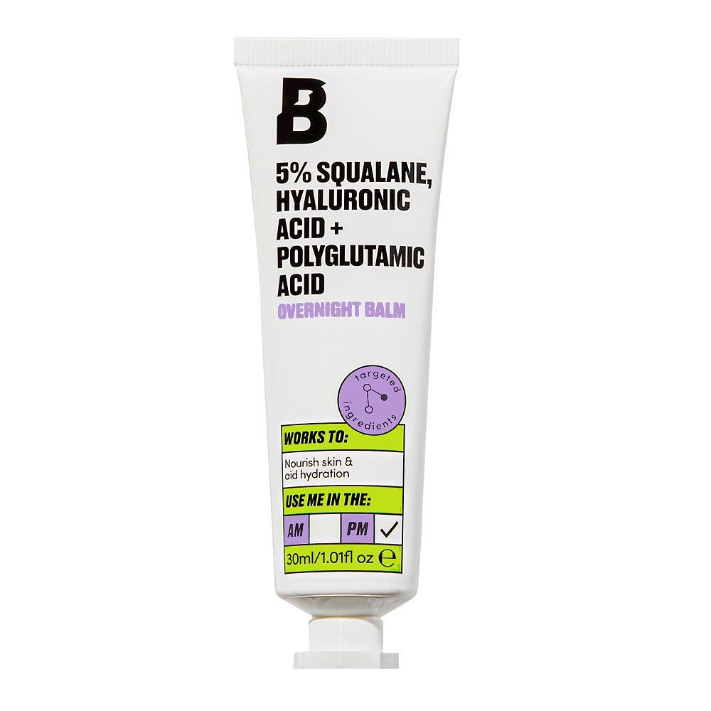 By BEAUTY BAY 5% Squalane, Hyaluronic Acid + Polyglutamic Acid Overnight Balm