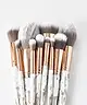 BH Cosmetics - Marble Luxe 10 Piece Brush Set 