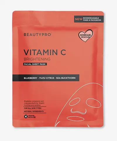 BEAUTYPRO - Vitamin C Brightening Sheet Mask