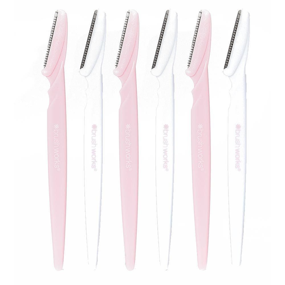 Brushworks Angled Dermaplaners - Pack of 6