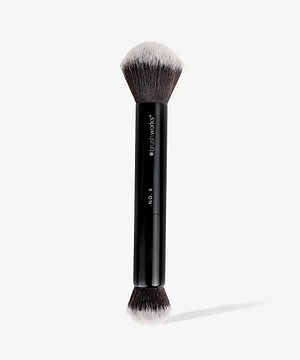 Brushworks No. 6 Double Ended Powder and Buff Brush