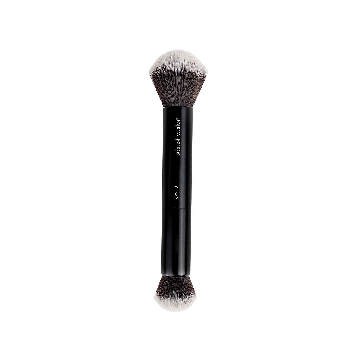Brushworks No. 6 Double Ended Powder and Buff Brush