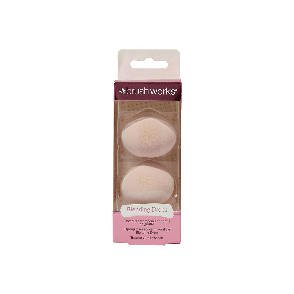 Brushworks Blending Drops Duo Makeup Sponges - Vegan & PETA Approved