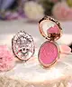 Flower Knows - Violet Strawberry Rococo Embossed Blush