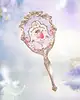Flower Knows - Violet Strawberry Rococo Hand Mirror