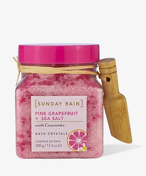 Sunday Rain Pink Grapefruit & Sea Salt Bath Crystals