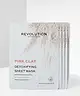 Revolution Skincare - Biodegradable Detoxifying Pink Clay Sheet Mask Pack