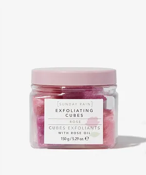Sunday Rain Rose Exfoliating Cubes