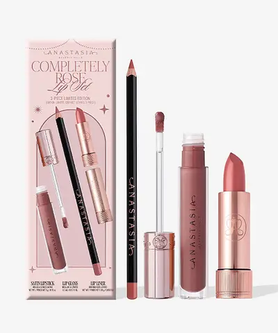 Anastasia Beverly Hills - Completely Rose – Limited Edition 3-Piece Lip Set